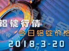 鋁錠行情2018：3月20日長(zhǎng)江鋁錠價(jià),全國各地今日鋁