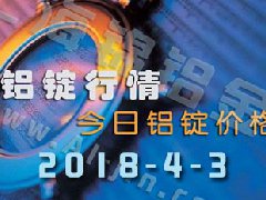 鋁錠行情2018：4月3日鋁錠價(jià)格,各地今日鋁價(jià)